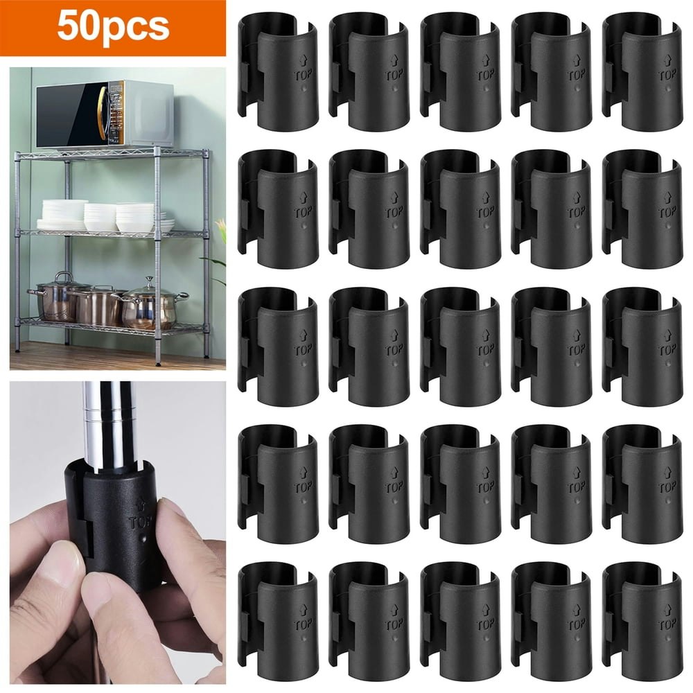 EEEkit 1-Inch Wire Shelf Lock Clips 50-Pack: $10 EEEkit 1-Inch Wire Shelf Lock Clips 50-Pack: $10