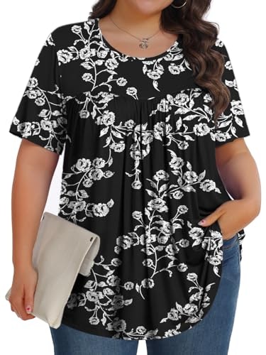 Tencede Women's Plus Size Crew Neck Tunic Top: $16.99 Tencede Women's Plus Size Crew Neck Tunic Top: $16.99