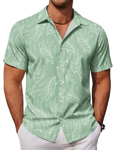 Coofandy Men's Tropical Hawaiian Short Sleeve Button Down Shirt: $14.98 Coofandy Men's Tropical Hawaiian Short Sleeve Button Down Shirt: $14.98