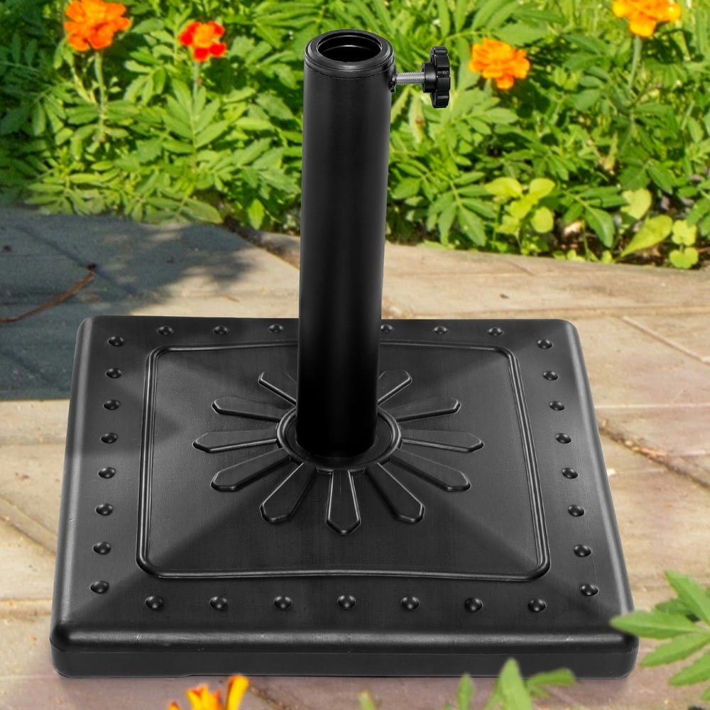 Scafild 15-inch 22-pound Square Patio Umbrella Stand: $29.09