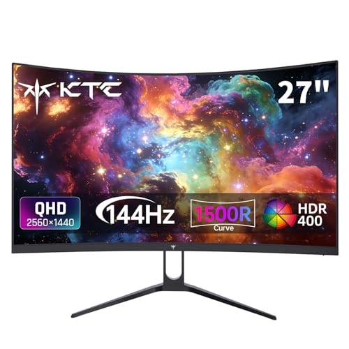 KTC H27S5C 27" 1440p HDR LED Curved Monitor: $132.98 KTC H27S5C 27" 1440p HDR LED Curved Monitor: $132.98
