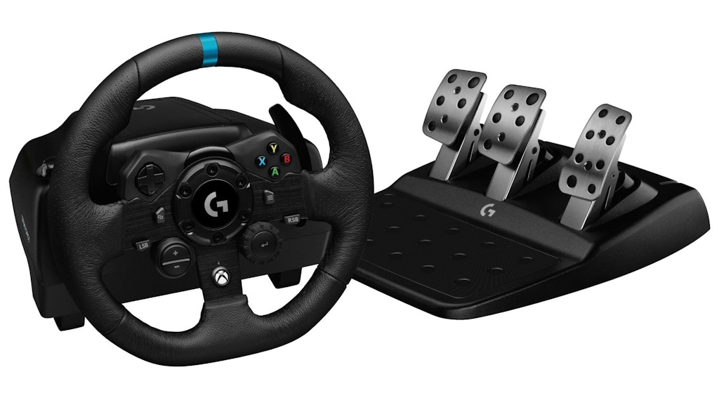 Logitech G923 Racing Wheel and Pedals for Xbox and PC: $349.99