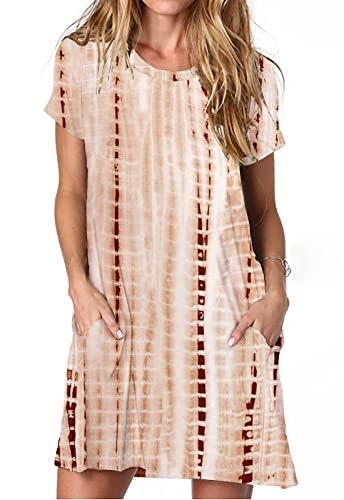 Alaster Women's Short Sleeve Tie-Dye Tunic Sundress: $24.64 Alaster Women's Short Sleeve Tie-Dye Tunic Sundress: $24.64