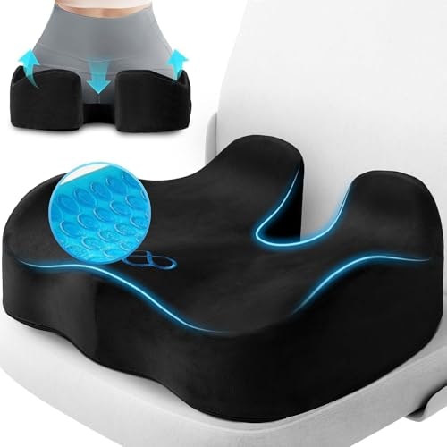 CushyOasis Gel Memory Foam Seat Cushion: $20.87