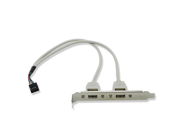 USB 2.0 2-Port Back Panel Expansion Bracket: $19.50