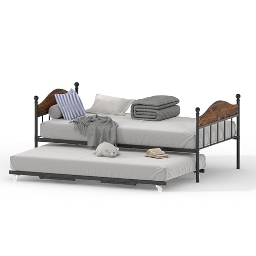Garvee Twin Daybed with Trundle: $107.98 Garvee Twin Daybed with Trundle: $107.98