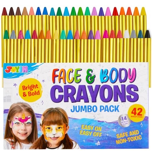 Face and Body Paint Crayons 42-Piece Kit: $11.99 Face and Body Paint Crayons 42-Piece Kit: $11.99