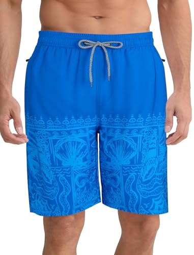 Aptro Men's 9-inch Swim Trunks 5X: $16.99