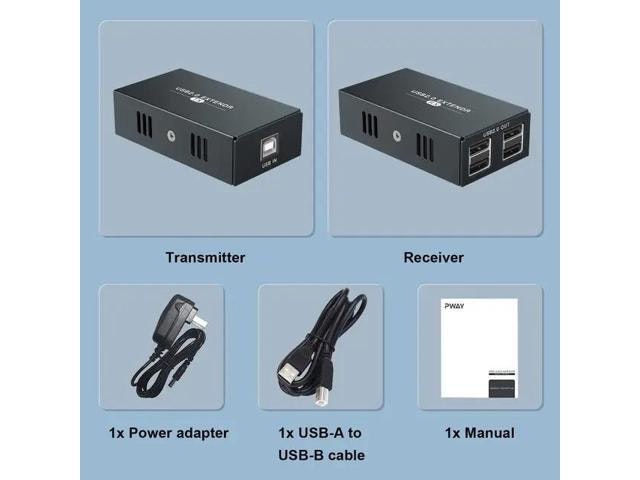 50m USB 2.0 to RJ45 Extender with 4-Port Hub: $169.40 50m USB 2.0 to RJ45 Extender with 4-Port Hub: $169.40