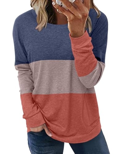 Angerella Women's Color Block Long Sleeve Sweatshirt: $19.98