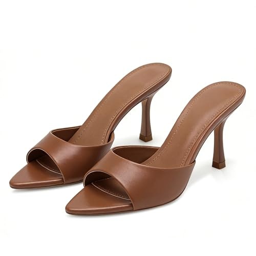 Riekhany Women's Pointed Toe Stiletto Mule Sandals: $38.23 Riekhany Women's Pointed Toe Stiletto Mule Sandals: $38.23
