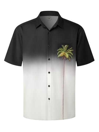 Hardaddy Men's Coconut Print Hawaiian Shirt: $18.99