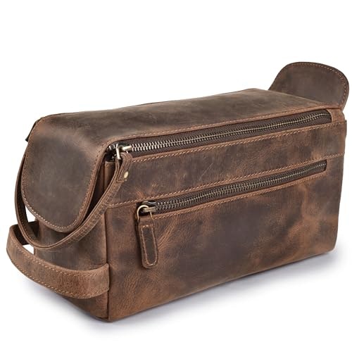 Full Grain Leather Toiletry Bag: $29.74 Full Grain Leather Toiletry Bag: $29.74