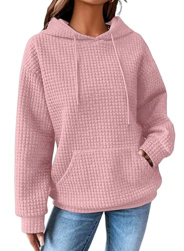 Shewin Women's Waffle Knit Pullover Hoodie: $19.98 Shewin Women's Waffle Knit Pullover Hoodie: $19.98