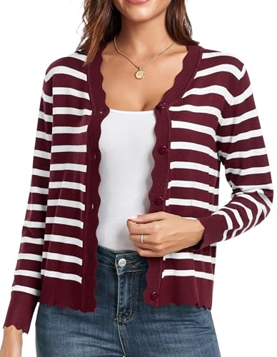 Grecerelle Women's Striped Cardigan Sweater: $25.98 Grecerelle Women's Striped Cardigan Sweater: $25.98