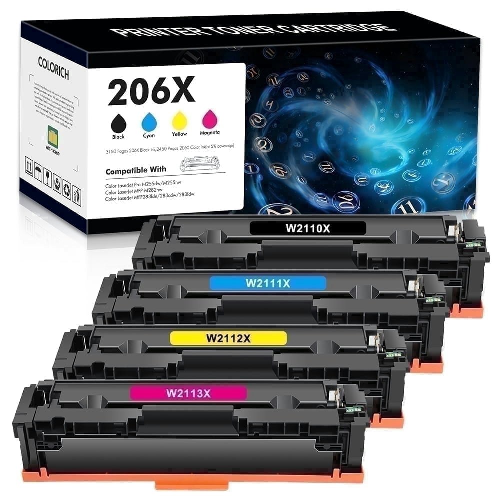 HP 206X Compatible Toner Cartridge 4-Pack: $49.86 HP 206X Compatible Toner Cartridge 4-Pack: $49.86