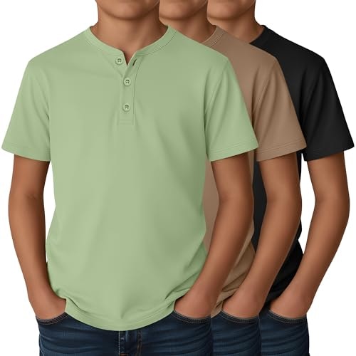 Ficerd Boys Henley Short Sleeve T-Shirt 3-Pack: $25.49 Ficerd Boys Henley Short Sleeve T-Shirt 3-Pack: $25.49