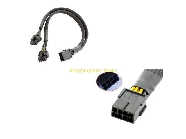CPU 8-Pin to Dual PCIe 8-Pin (6+2) Power Splitter Cable: $16.18 CPU 8-Pin to Dual PCIe 8-Pin (6+2) Power Splitter Cable: $16.18