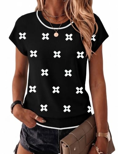 Zeagoo Women's Crewneck Short Sleeve Sweater: $12.88 Zeagoo Women's Crewneck Short Sleeve Sweater: $12.88