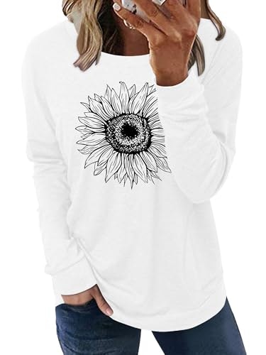 Angerella Women's Sunflower Graphic Long Sleeve Tunic Sweatshirt: $19.98 Angerella Women's Sunflower Graphic Long Sleeve Tunic Sweatshirt: $19.98