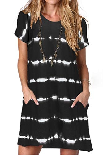 Alaster Women's Striped Short Sleeve Tunic Sundress: $16.99 Alaster Women's Striped Short Sleeve Tunic Sundress: $16.99