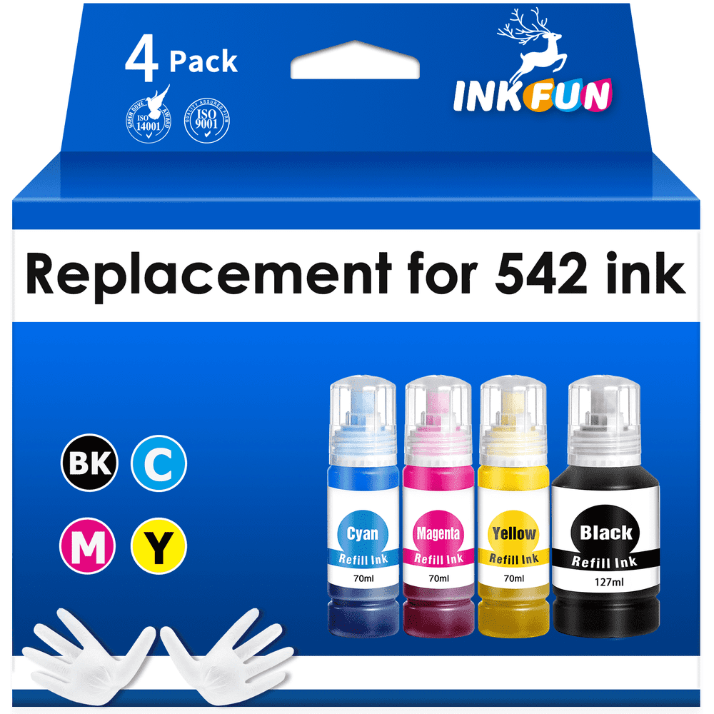 Inkfun 542 Refill Ink Bottle 4-Pack: $16.86 Inkfun 542 Refill Ink Bottle 4-Pack: $16.86