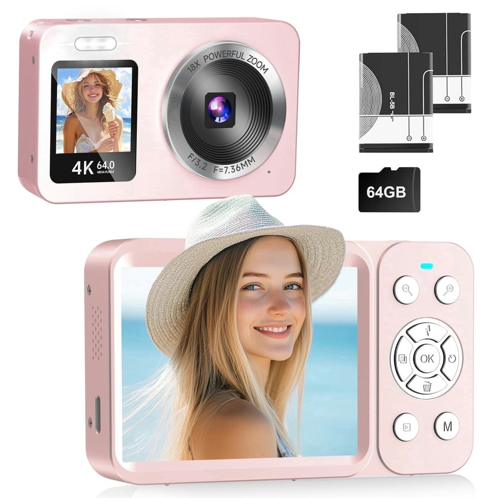 Froura 64MP 4K Dual-Screen Digital Vlogging Camera: $34.89 Froura 64MP 4K Dual-Screen Digital Vlogging Camera: $34.89