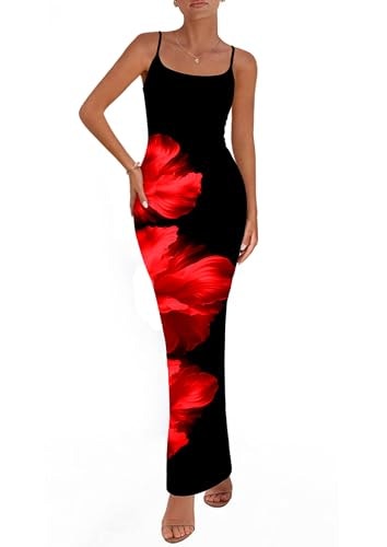 Prettygarden Women's Spaghetti Strap Floral Maxi Dress: $23.70 Prettygarden Women's Spaghetti Strap Floral Maxi Dress: $23.70