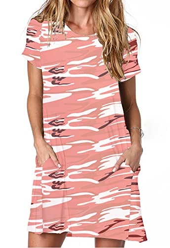 Alaster Women's Short Sleeve Camo Tunic Sundress: $16.99 Alaster Women's Short Sleeve Camo Tunic Sundress: $16.99