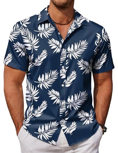 Coofandy Men's Hawaiian Button-Down Shirt: $18.98 Coofandy Men's Hawaiian Button-Down Shirt: $18.98