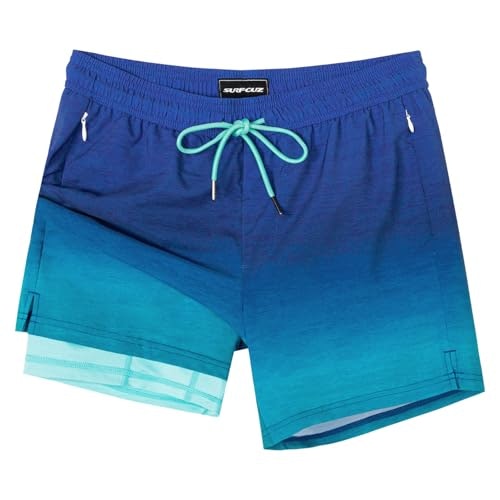 Surf Cuz Men's Swim Trunks with Compression Liner: $25.49 Surf Cuz Men's Swim Trunks with Compression Liner: $25.49