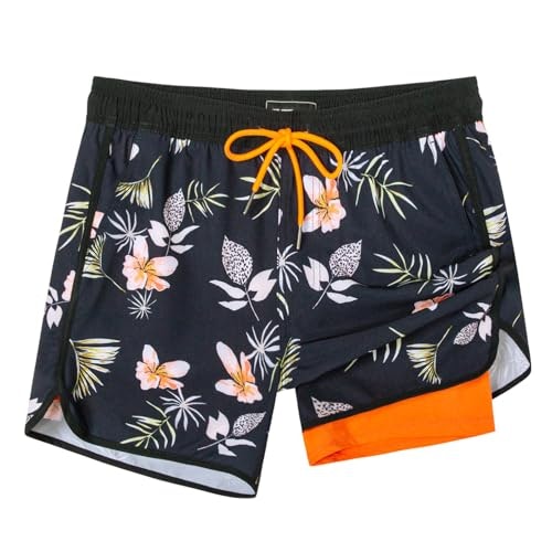 Surf Cuz Men's 5-Inch Swim Trunks with Compression Liner: $28.04 Surf Cuz Men's 5-Inch Swim Trunks with Compression Liner: $28.04