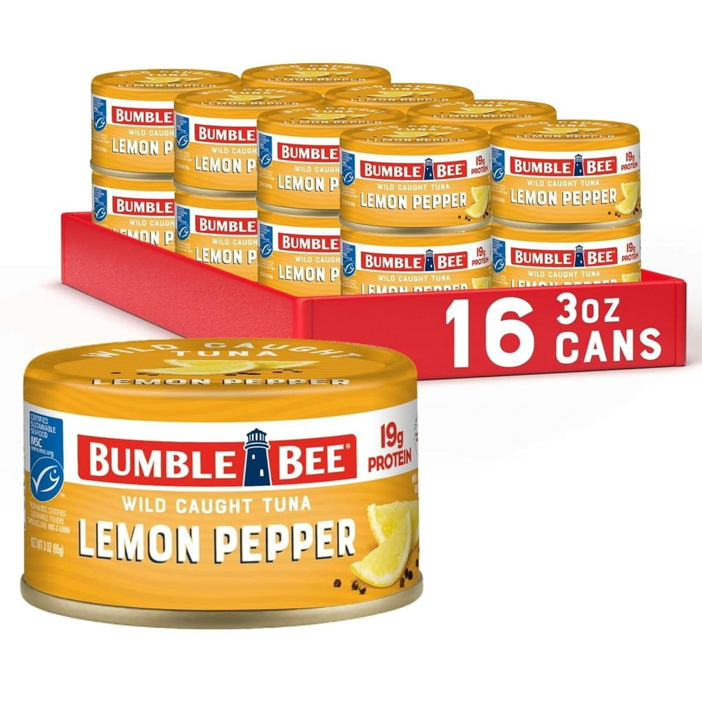 Bumble Bee Lemon Pepper Light Tuna 3-oz. Can 16-Pack: $20.64 Bumble Bee Lemon Pepper Light Tuna 3-oz. Can 16-Pack: $20.64
