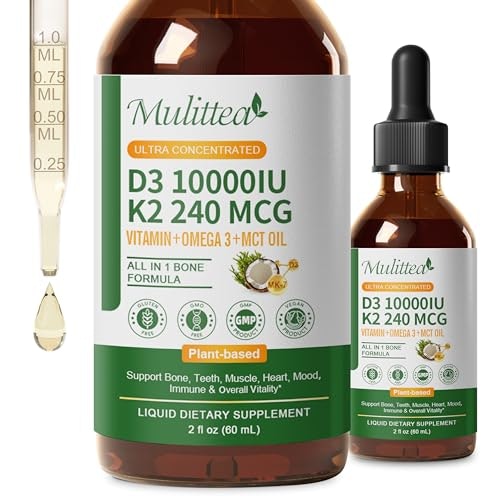 Mulittea Vitamin D3 & K2 Liquid Supplement 2-Pack: $20.46 Mulittea Vitamin D3 & K2 Liquid Supplement 2-Pack: $20.46