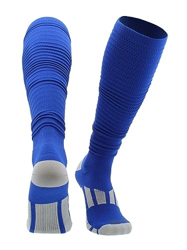 TCK Blue Football Scrunch Socks: $16.14