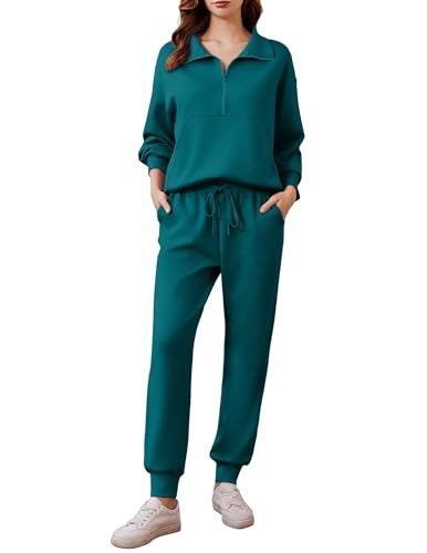 Pinspark Women's Two-Piece Half-Zip Lounge Set: $39.98
