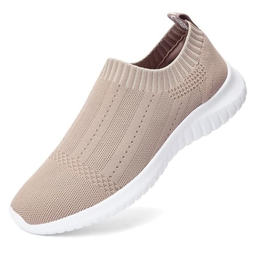 Konhill Women's Slip-On Mesh Walking Shoes: $33.98