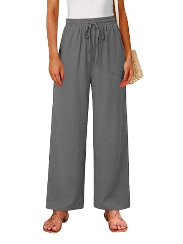Women's High-Waisted Elastic Waist Palazzo Pants: $19.98 Women's High-Waisted Elastic Waist Palazzo Pants: $19.98