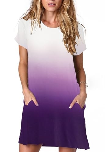Alaster Women’s Gradient Short Sleeve Tunic Dress: $16.99 Alaster Women’s Gradient Short Sleeve Tunic Dress: $16.99