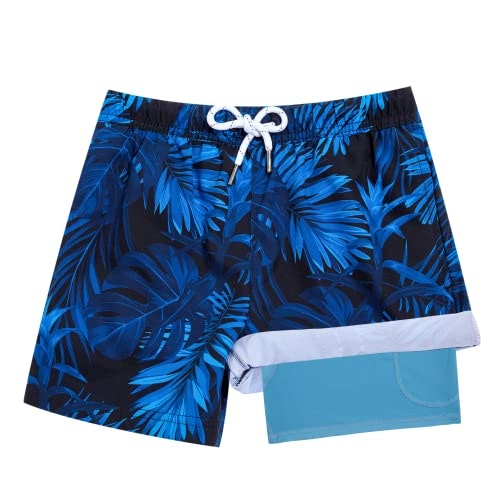 Brisira Boys Swim Trunks with Compression Liner: $19.98 Brisira Boys Swim Trunks with Compression Liner: $19.98