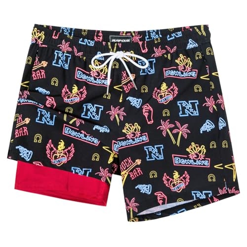 Surf Cuz Men's 5-Inch Swim Trunks with Compression Liner: $19.54 Surf Cuz Men's 5-Inch Swim Trunks with Compression Liner: $19.54