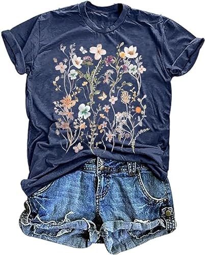 Women's Vintage Wildflowers Graphic T-Shirt: $7.49