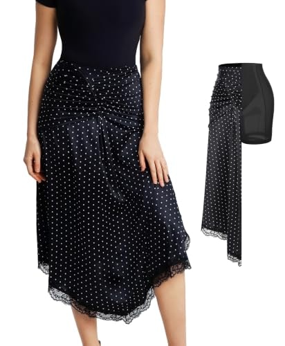 Popilush Women's Satin Midi Skirt: $49.99