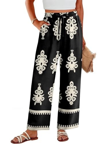 Women's High-Waisted Elastic Waist Palazzo Pants: $19.98 Women's High-Waisted Elastic Waist Palazzo Pants: $19.98
