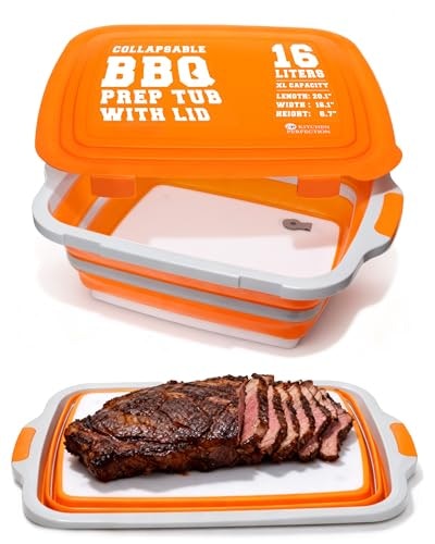 Kitchen Perfection Collapsible XL Smoker and BBQ Prep Tub: $39.99 Kitchen Perfection Collapsible XL Smoker and BBQ Prep Tub: $39.99