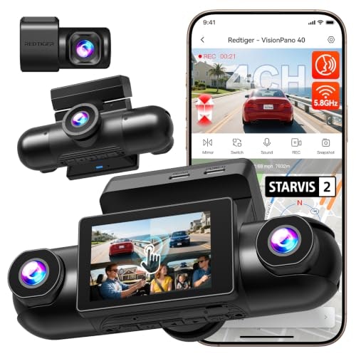 Redtiger VP40 4-Channel 360-Degree Dash Cam: $209.99 Redtiger VP40 4-Channel 360-Degree Dash Cam: $209.99