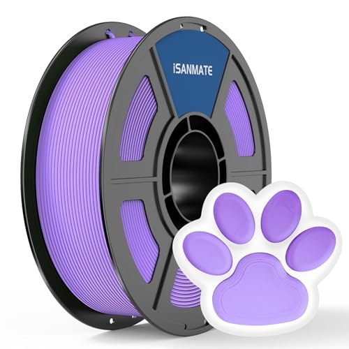 iSANMATE 1.75mm Lavender Purple Matte PLA 3D Printer Filament 1kg: $16.14