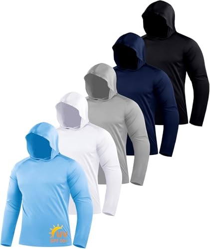 Zity Men's UPF 50+ Sun Protection Long Sleeve Hoodie 5-Pack: $32.99 Zity Men's UPF 50+ Sun Protection Long Sleeve Hoodie 5-Pack: $32.99