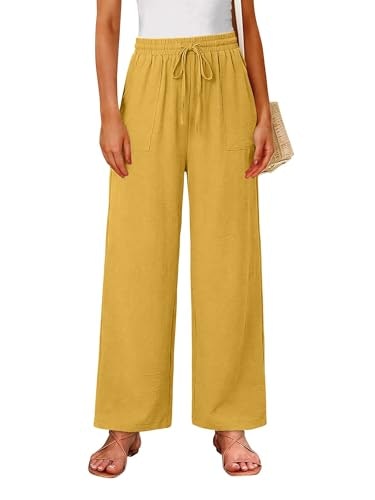 Women's Elastic Waist Wide Leg Trousers: $23.79 Women's Elastic Waist Wide Leg Trousers: $23.79