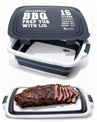 Kitchen Perfection Collapsible XL Smoker and BBQ Prep Tub: $39.99 Kitchen Perfection Collapsible XL Smoker and BBQ Prep Tub: $39.99